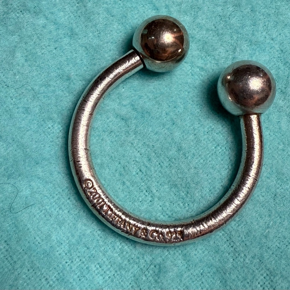 Tiffany & Co 925 Sterling Silver Key Ring